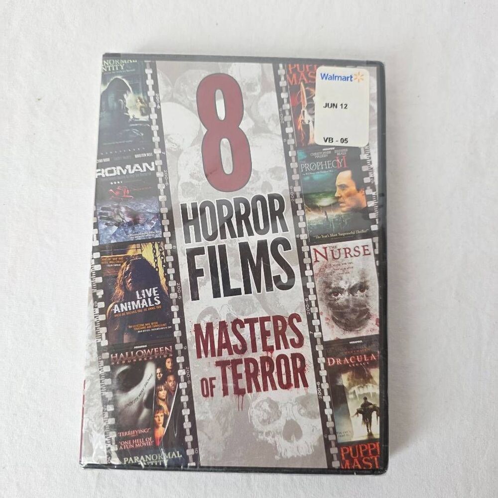 8 Horror Films Masters of Terror DVD Set New